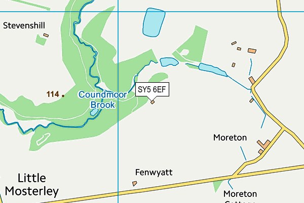 SY5 6EF map - OS VectorMap District (Ordnance Survey)