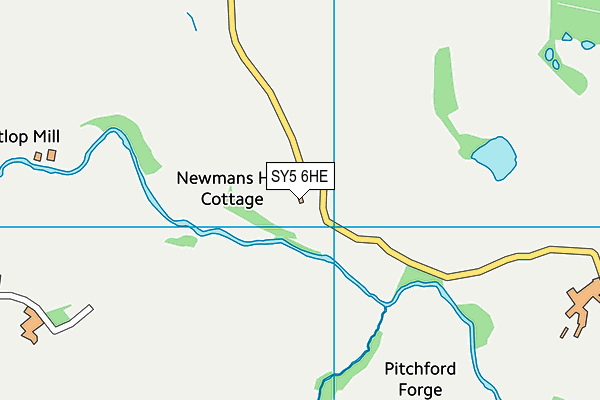 SY5 6HE map - OS VectorMap District (Ordnance Survey)