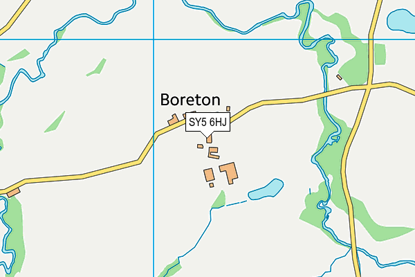 SY5 6HJ map - OS VectorMap District (Ordnance Survey)