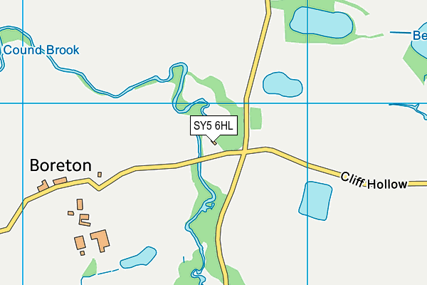 SY5 6HL map - OS VectorMap District (Ordnance Survey)