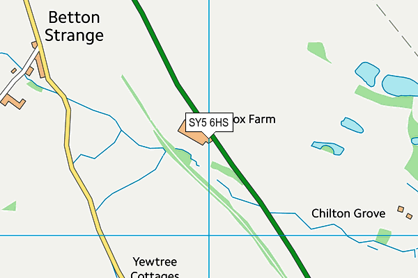 SY5 6HS map - OS VectorMap District (Ordnance Survey)