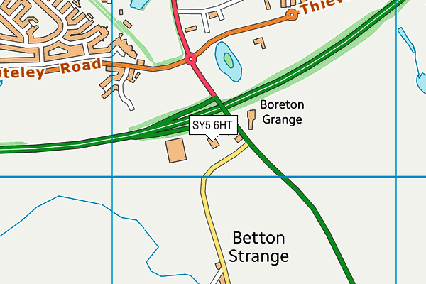 SY5 6HT map - OS VectorMap District (Ordnance Survey)