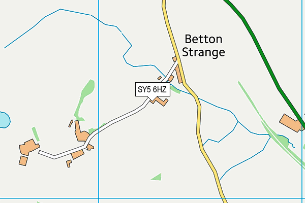 SY5 6HZ map - OS VectorMap District (Ordnance Survey)