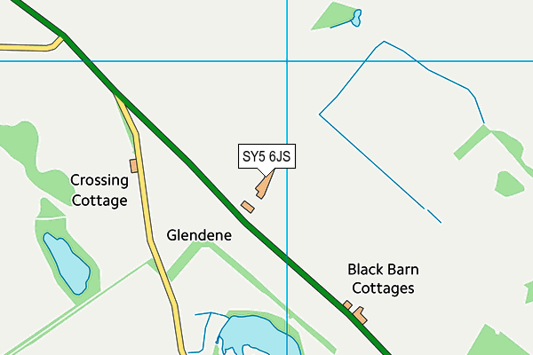 SY5 6JS map - OS VectorMap District (Ordnance Survey)