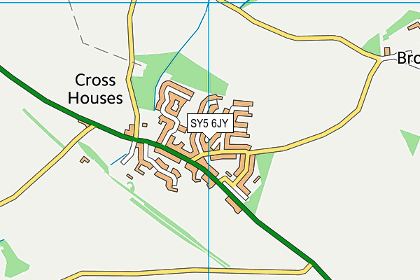 SY5 6JY map - OS VectorMap District (Ordnance Survey)