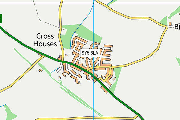 SY5 6LA map - OS VectorMap District (Ordnance Survey)