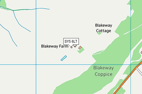 SY5 6LT map - OS VectorMap District (Ordnance Survey)