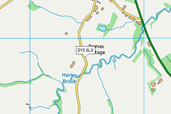SY5 6LX map - OS VectorMap District (Ordnance Survey)