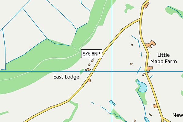 SY5 6NP map - OS VectorMap District (Ordnance Survey)