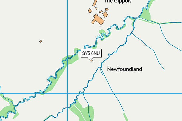 SY5 6NU map - OS VectorMap District (Ordnance Survey)