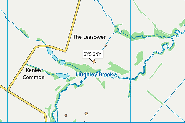 SY5 6NY map - OS VectorMap District (Ordnance Survey)
