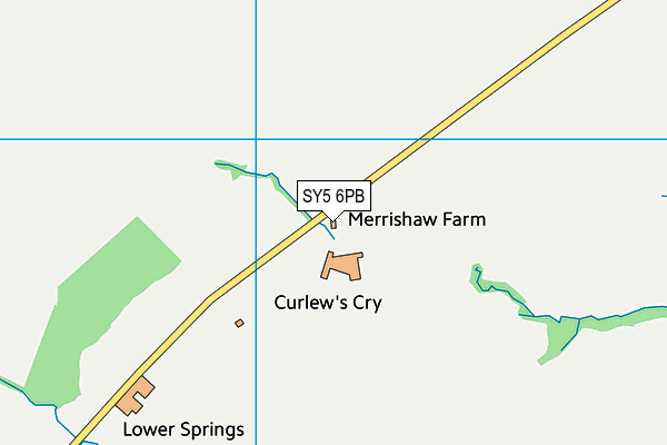 SY5 6PB map - OS VectorMap District (Ordnance Survey)
