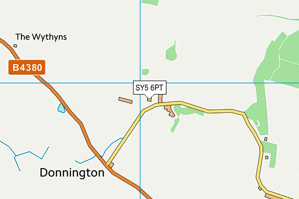 SY5 6PT map - OS VectorMap District (Ordnance Survey)