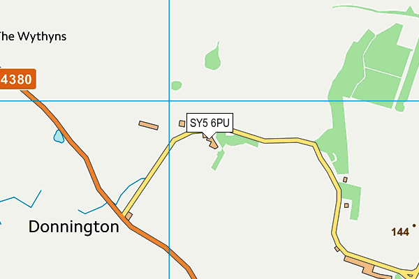 SY5 6PU map - OS VectorMap District (Ordnance Survey)