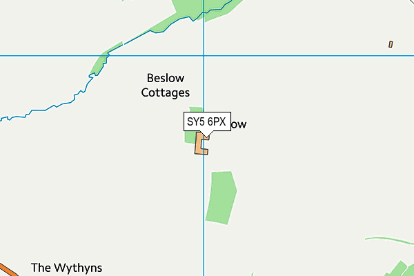 SY5 6PX map - OS VectorMap District (Ordnance Survey)