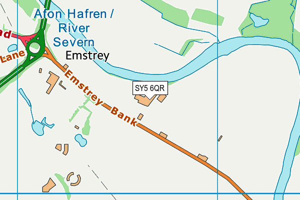 SY5 6QR map - OS VectorMap District (Ordnance Survey)