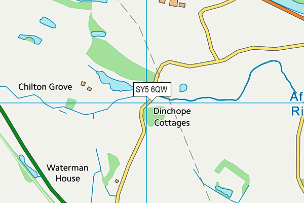 SY5 6QW map - OS VectorMap District (Ordnance Survey)