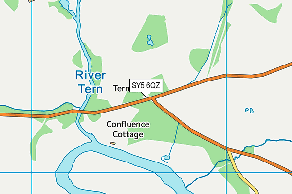 SY5 6QZ map - OS VectorMap District (Ordnance Survey)