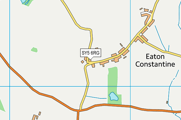 SY5 6RG map - OS VectorMap District (Ordnance Survey)