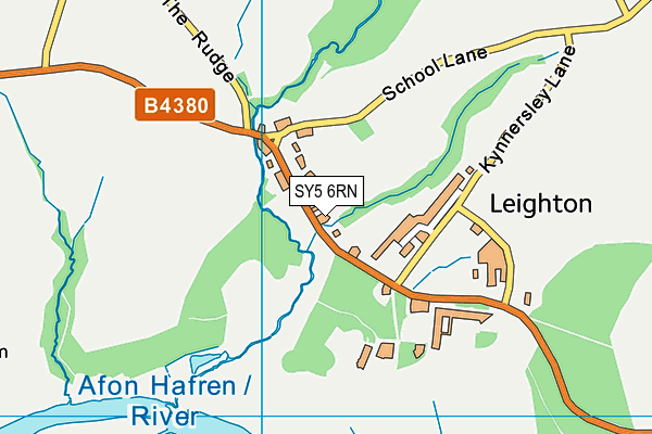 SY5 6RN map - OS VectorMap District (Ordnance Survey)