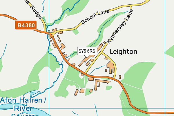 SY5 6RS map - OS VectorMap District (Ordnance Survey)