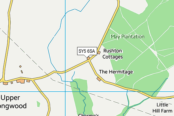 SY5 6SA map - OS VectorMap District (Ordnance Survey)