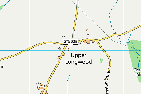 SY5 6SB map - OS VectorMap District (Ordnance Survey)