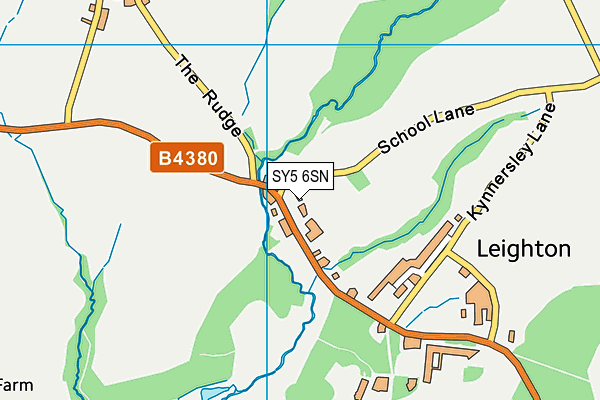 SY5 6SN map - OS VectorMap District (Ordnance Survey)