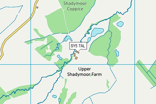 SY5 7AL map - OS VectorMap District (Ordnance Survey)