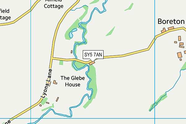 SY5 7AN map - OS VectorMap District (Ordnance Survey)