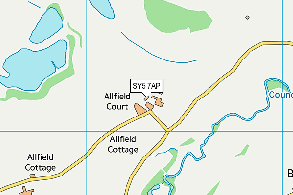 SY5 7AP map - OS VectorMap District (Ordnance Survey)