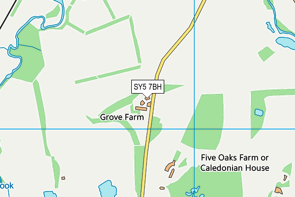 SY5 7BH map - OS VectorMap District (Ordnance Survey)