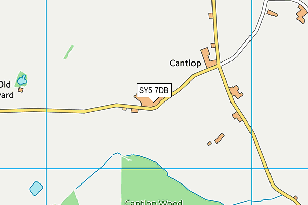 SY5 7DB map - OS VectorMap District (Ordnance Survey)