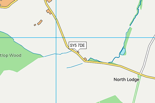 SY5 7DE map - OS VectorMap District (Ordnance Survey)