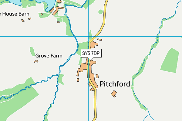 SY5 7DP map - OS VectorMap District (Ordnance Survey)