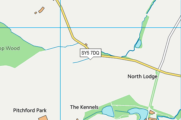 SY5 7DQ map - OS VectorMap District (Ordnance Survey)