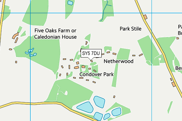 SY5 7DU map - OS VectorMap District (Ordnance Survey)