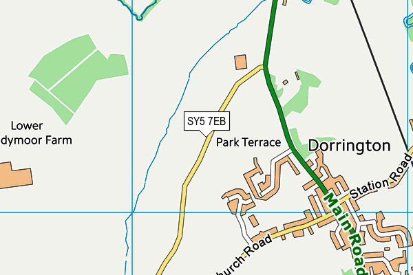 SY5 7EB map - OS VectorMap District (Ordnance Survey)