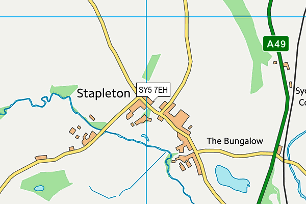 SY5 7EH map - OS VectorMap District (Ordnance Survey)