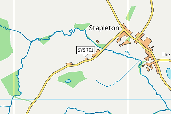 SY5 7EJ map - OS VectorMap District (Ordnance Survey)