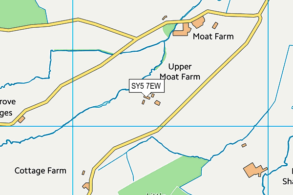 SY5 7EW map - OS VectorMap District (Ordnance Survey)