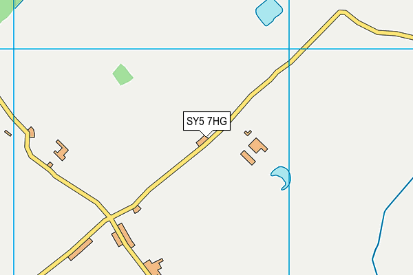 SY5 7HG map - OS VectorMap District (Ordnance Survey)