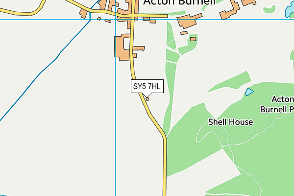 SY5 7HL map - OS VectorMap District (Ordnance Survey)