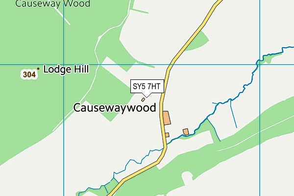 SY5 7HT map - OS VectorMap District (Ordnance Survey)