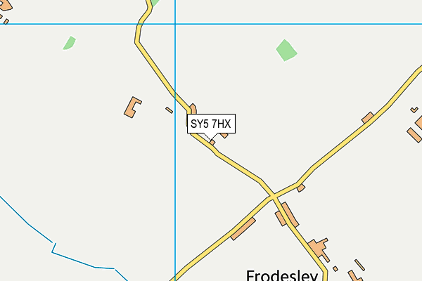 SY5 7HX map - OS VectorMap District (Ordnance Survey)