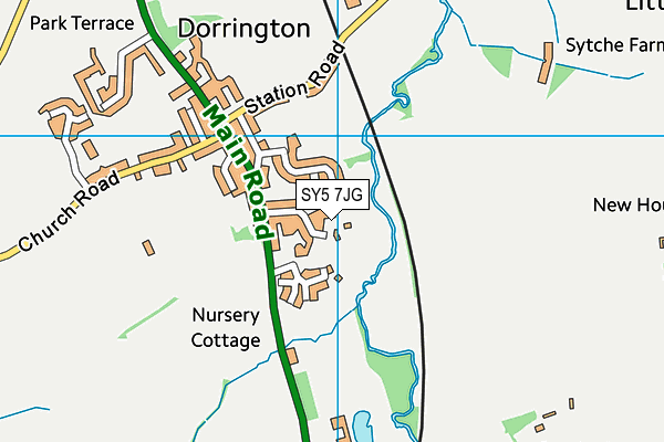 SY5 7JG map - OS VectorMap District (Ordnance Survey)