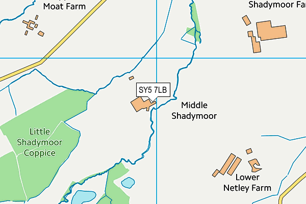 SY5 7LB map - OS VectorMap District (Ordnance Survey)