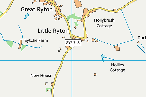 SY5 7LS map - OS VectorMap District (Ordnance Survey)