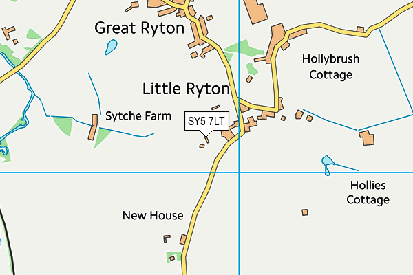 SY5 7LT map - OS VectorMap District (Ordnance Survey)