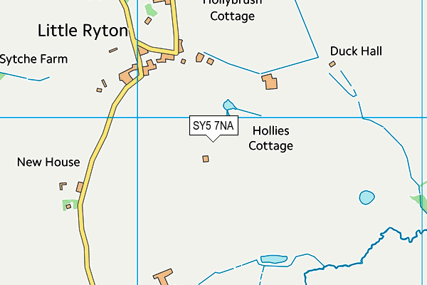 SY5 7NA map - OS VectorMap District (Ordnance Survey)